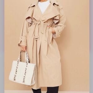 Trench coat khaki color